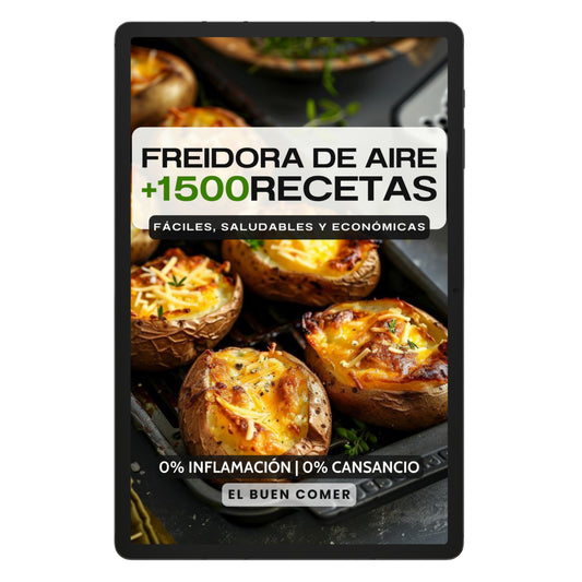 BIENESTAR GARANTIZADO: +1500 Recetas Saludables para Freidora de Aire