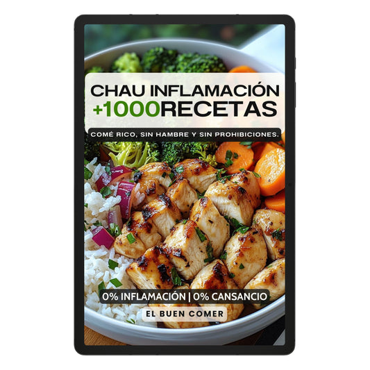 100% Saludable: +1000 Recetas Chau Inflamación
