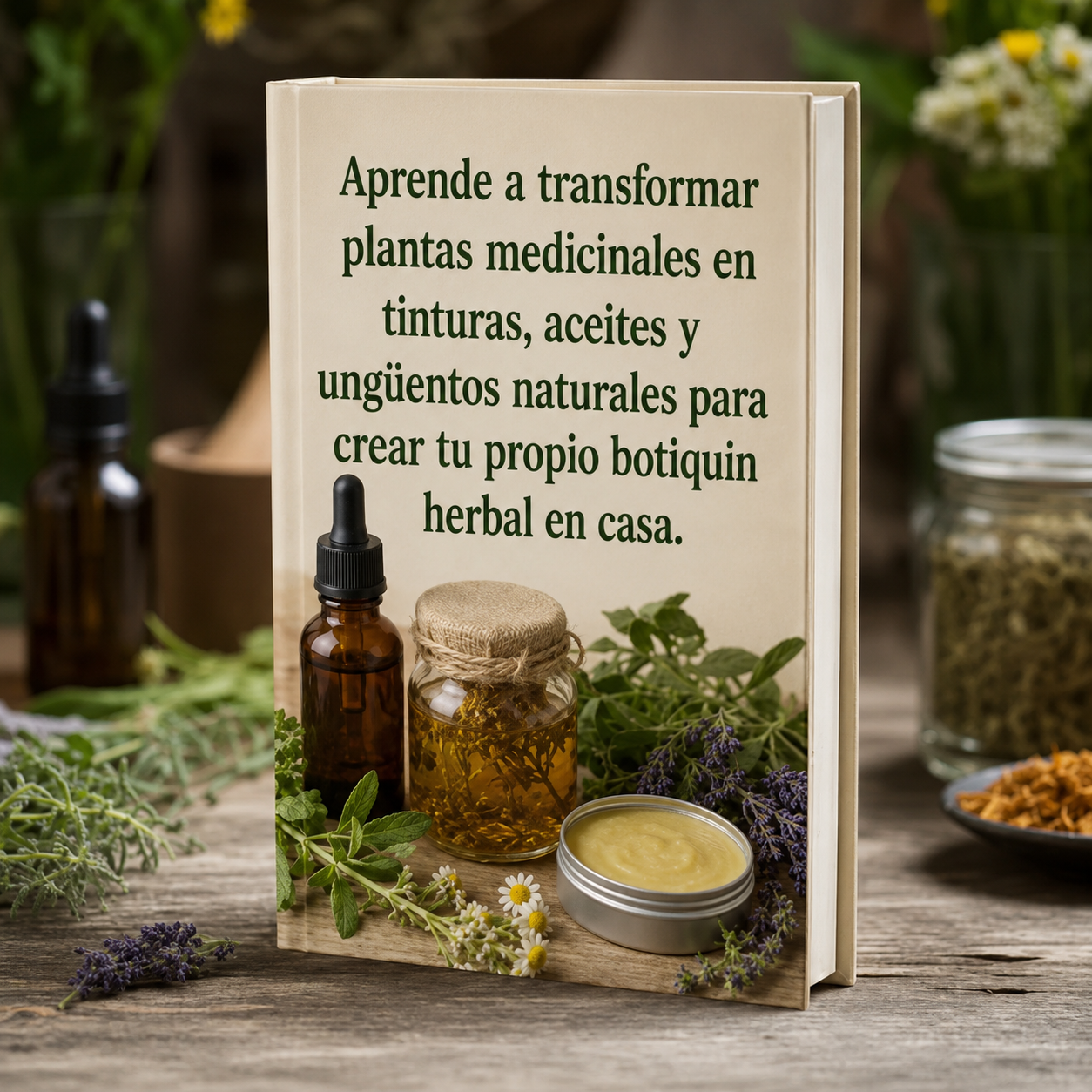 Aprende a transformar plantas medicinales en tinturas, aceites y ungüentos naturales para crear tu propio botiquín herbal en casa.