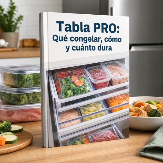 Tabla PRO: Qué congelar, cómo y cuánto dura